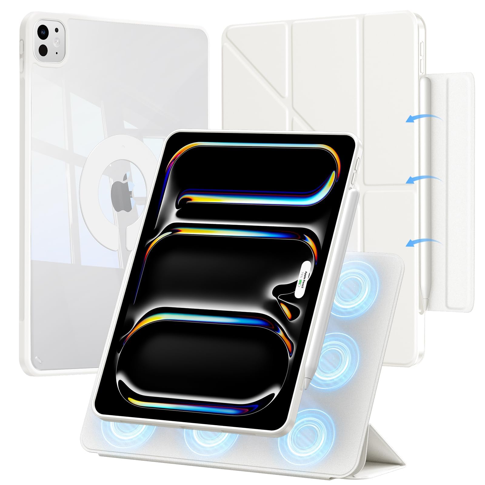 Amazon.com: for iPad Pro 13 inch Case M5/M4, Detachable Magnetic