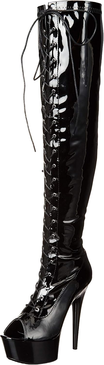 Ellie Shoes Women's Thigh High Fashion Boot, Black, 7