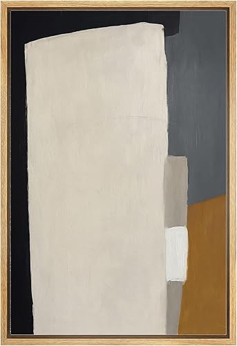 Miniatura 30 de MUDECOR Impresión en Lienzo Enmarcado Arte de Pared Azul Rosa Naranja Geométrico Bauhaus Collage Formas Abstractas Ilustraciones Bellas Artes