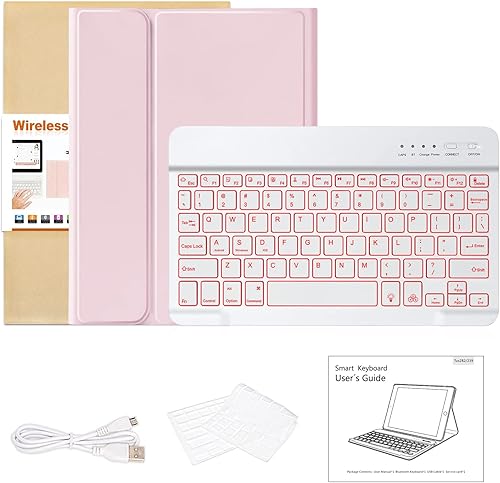 Miniatura 7 de besky Funda de teclado para iPad Pro 2022 de 11 pulgadas, 4iPad Air de 5 generación, 10.9 pulgadas, funda de teclado delgada, apagado automático con