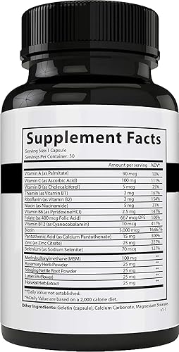 Miniatura 9 de Folliboost Tricho Vitaminas para el crecimiento del cabello, con biotina, vitamina C, zinc y vitamina B12, ayuda a promover el crecimiento grueso y