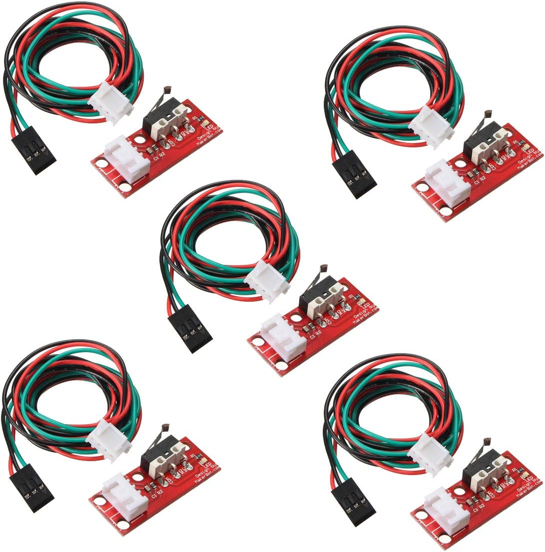 BALITENSEN Endstop Mechanical Limit Switch for 3D Printer Makerbot Prusa Mendel RepRap CNC Arduino Mega 2560 RAMPS 1.4 (Pack of 5pcs)
