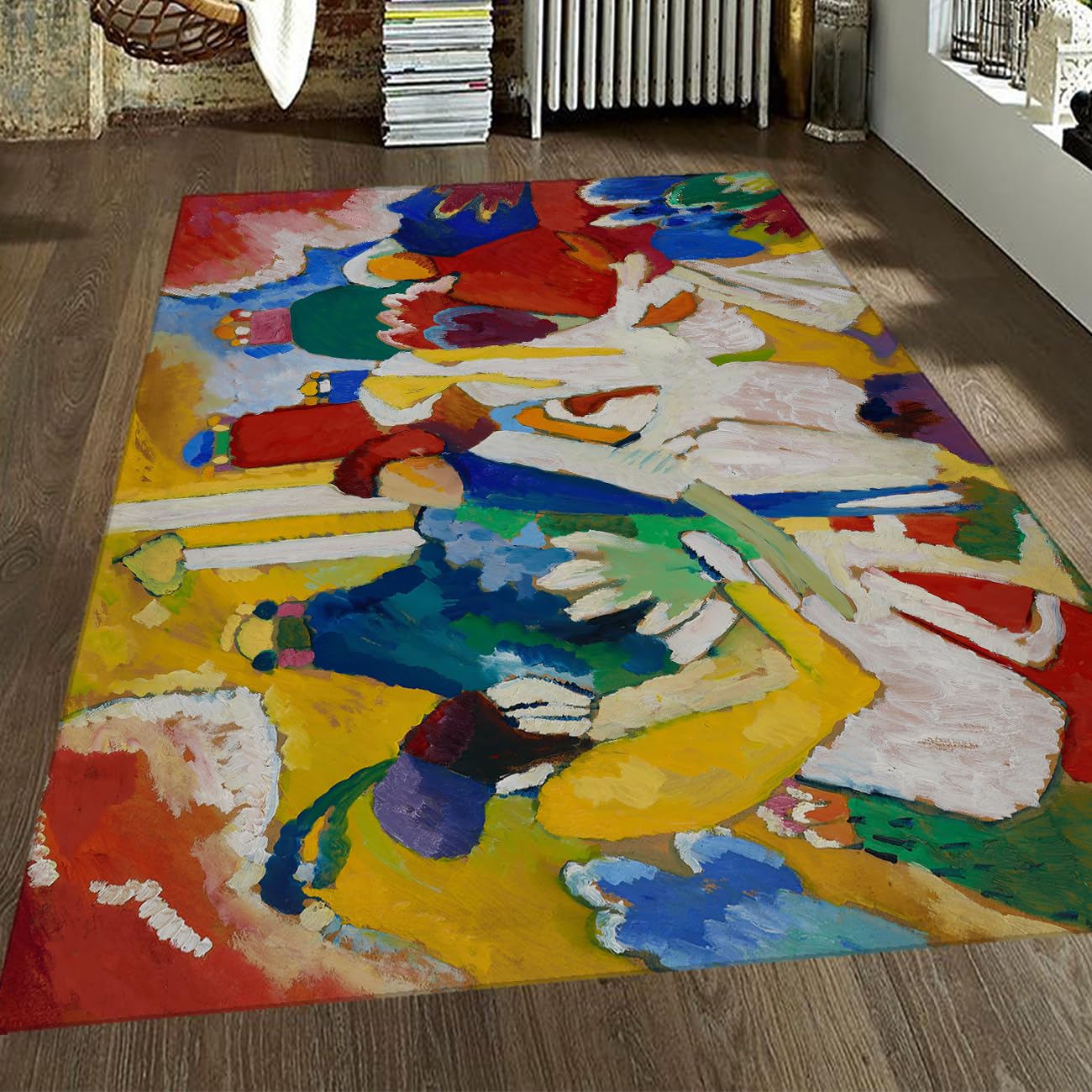 Tapis à poils ras 80x120cm lavable et pliable pour nettoyer facilement les taches de nourriture