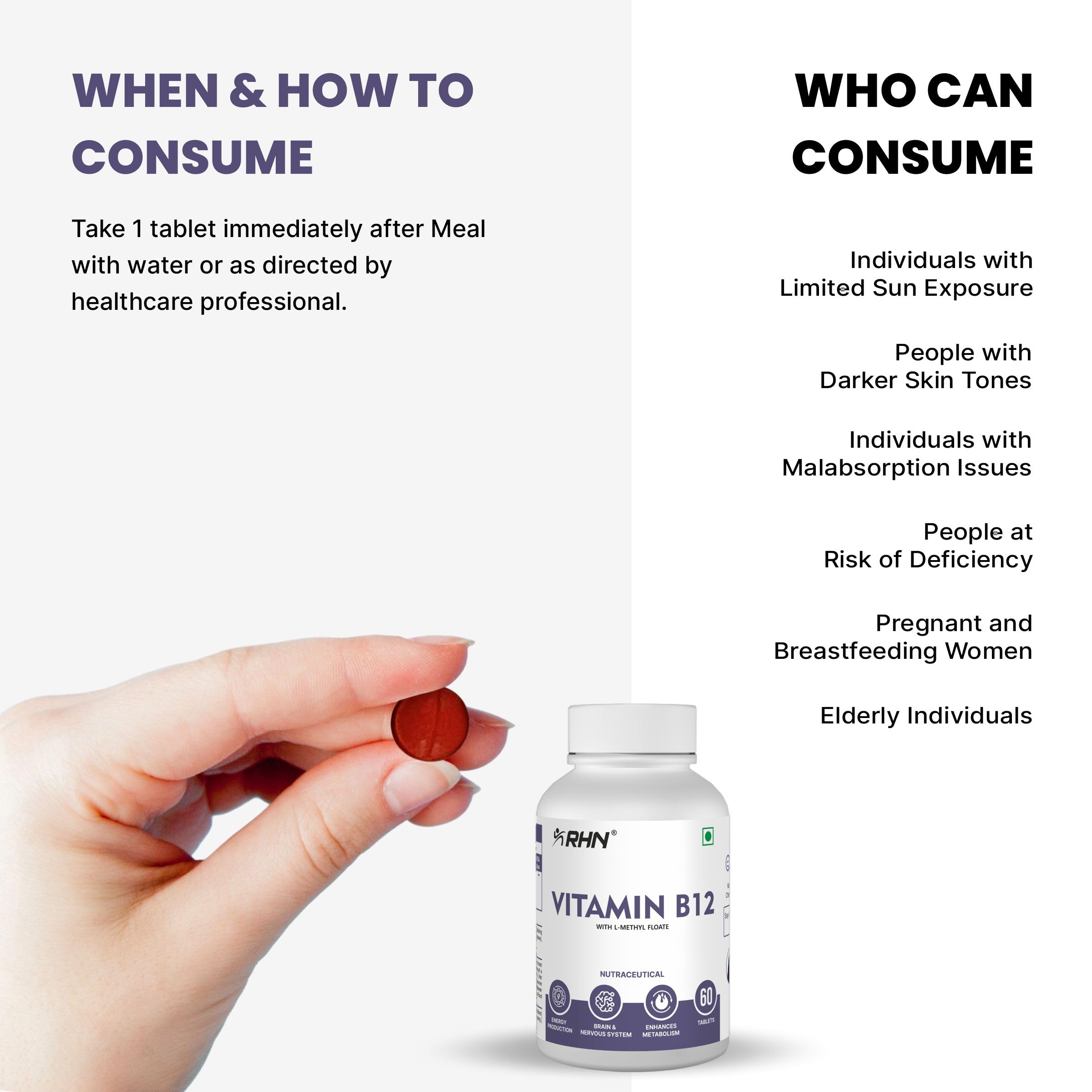 RHN Vitamin B12 (60 Tabs) — Amazon image 5