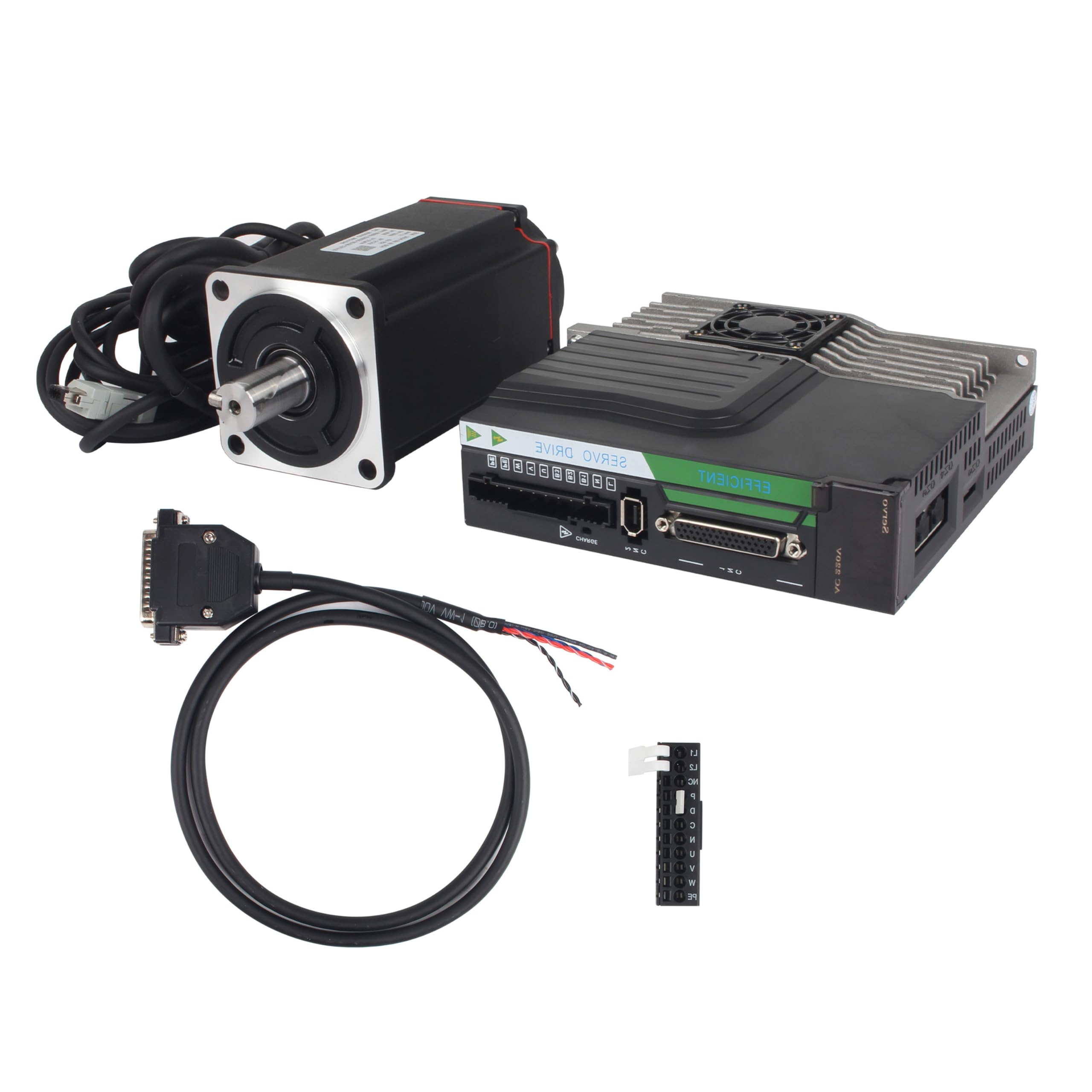 Servomotor de CA 220 V 1000 W con freno + controlador de servomotor