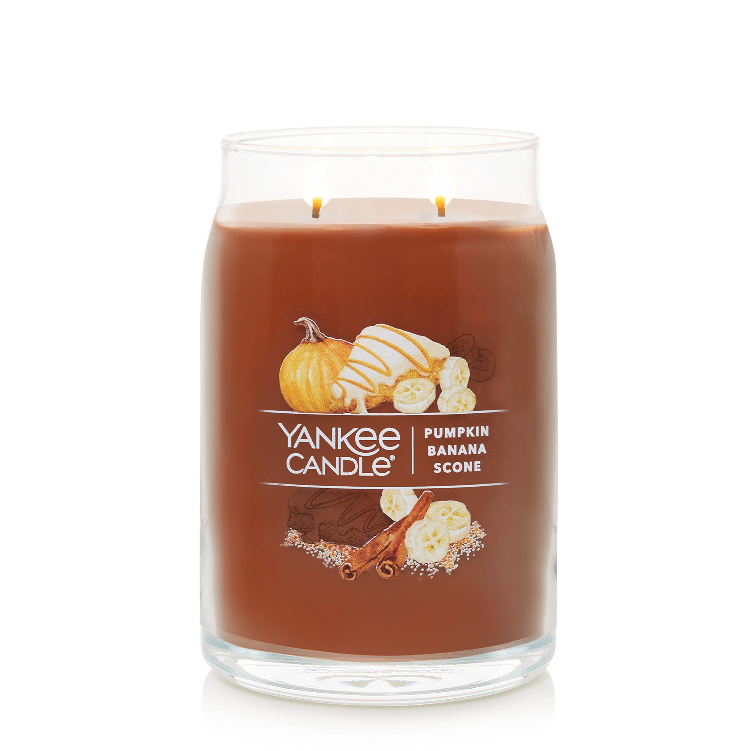 Yankee Candle Duftkerze im Glas, Pumpkin Banana Scone Signature