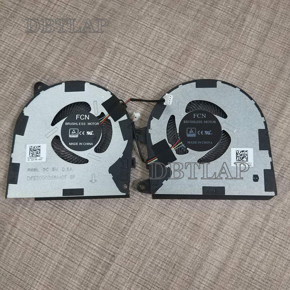 CPU + GPU Ventilatore Compatibile per DC28000KQF0 DC28000KPF0 DFS541105FC0T FKDK DFS2000058M0T FKDL