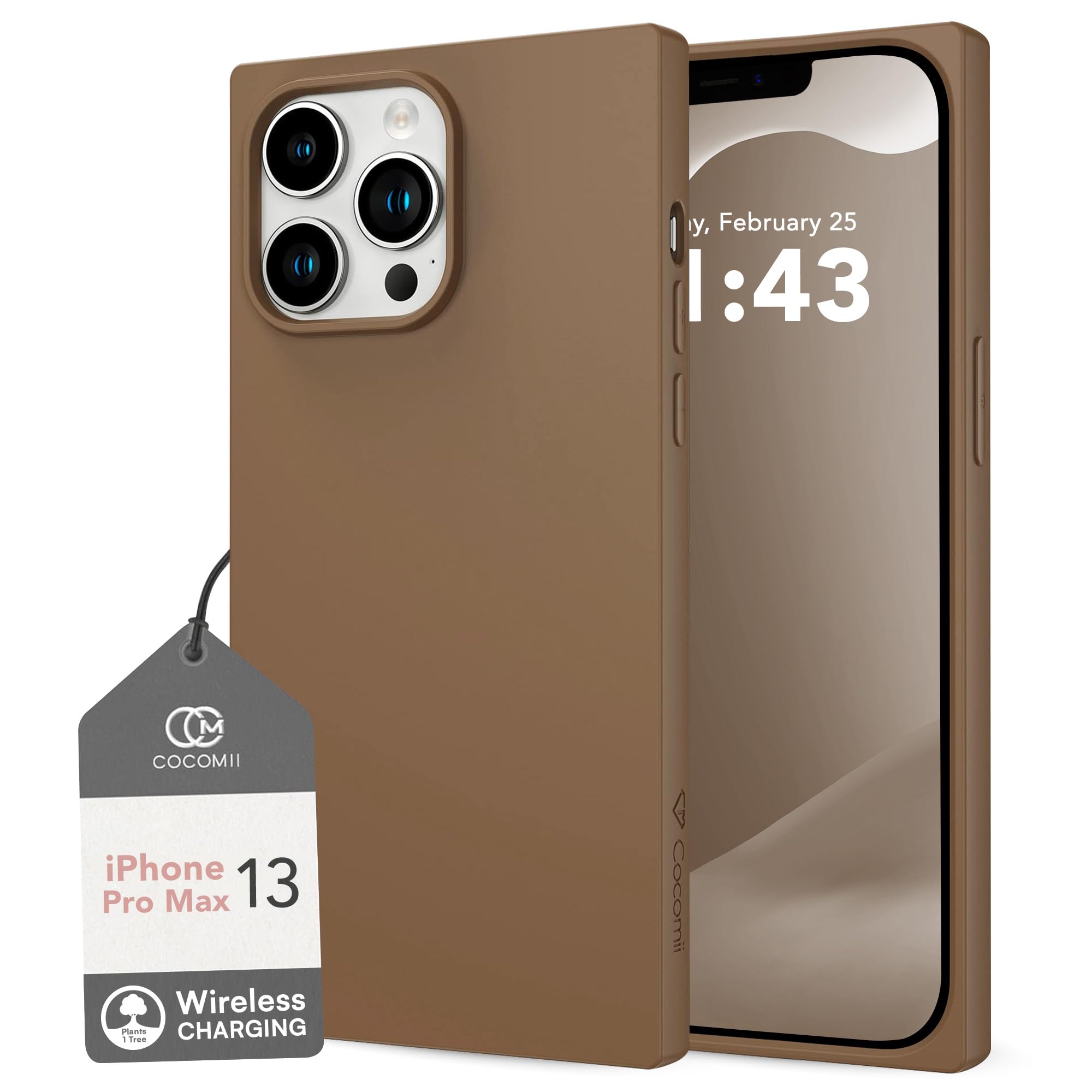 Cocomii Custodia Quadrata Per IPhone 12 Pro Max - Sottile E Lucida Color Carne