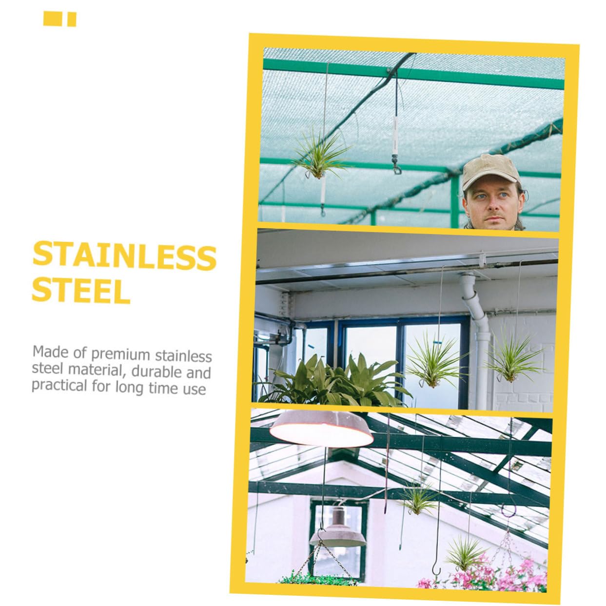 6Pièces Accroche Balai Mural,Porte Balais Mural En Acier Inoxydable Support Balais,Accroche