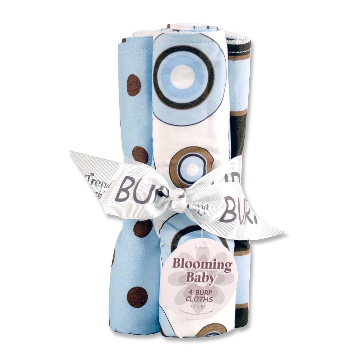 Trend Lab 4 Pack Burp, Blueberry
