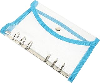 EXQUIMEUBLE Capa De Pasta De Scrapbook Mini Pasta De Caderno Pasta Transparente Bloco De Notas Clipes De Pasta De Cadernos Bloco De Notas Fichário De Diário Fichário Para Capa De Fichário