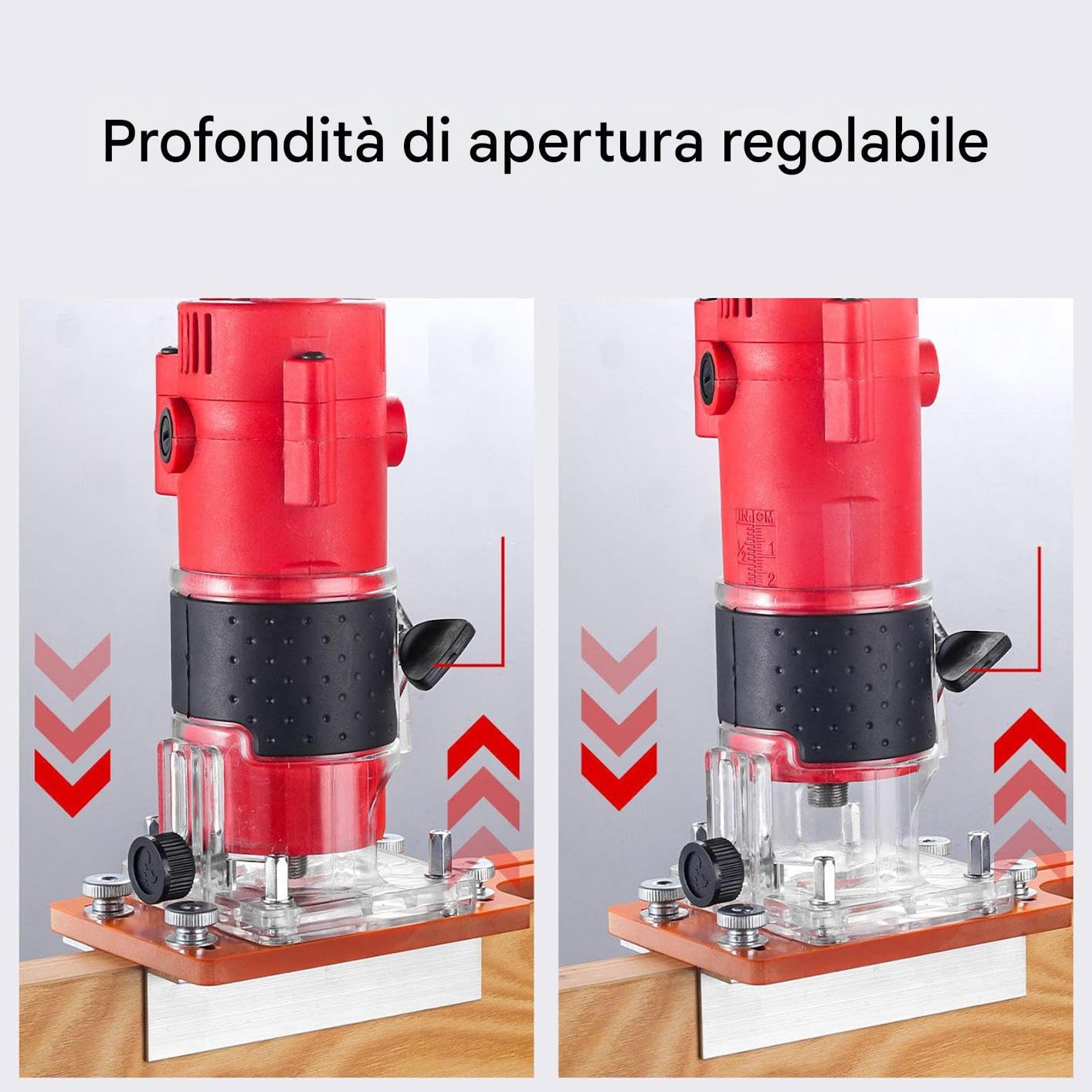 Template Router,Jig Ergonomico per Lavorazione del Legno - Guida Regolabile per Scanalature Ad per Tavole Falegnami Appassionati Fai Da Te Ebanisti