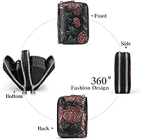 Amazon.com: GOIACII Small Genuine Leather Wallet for Women, RFID