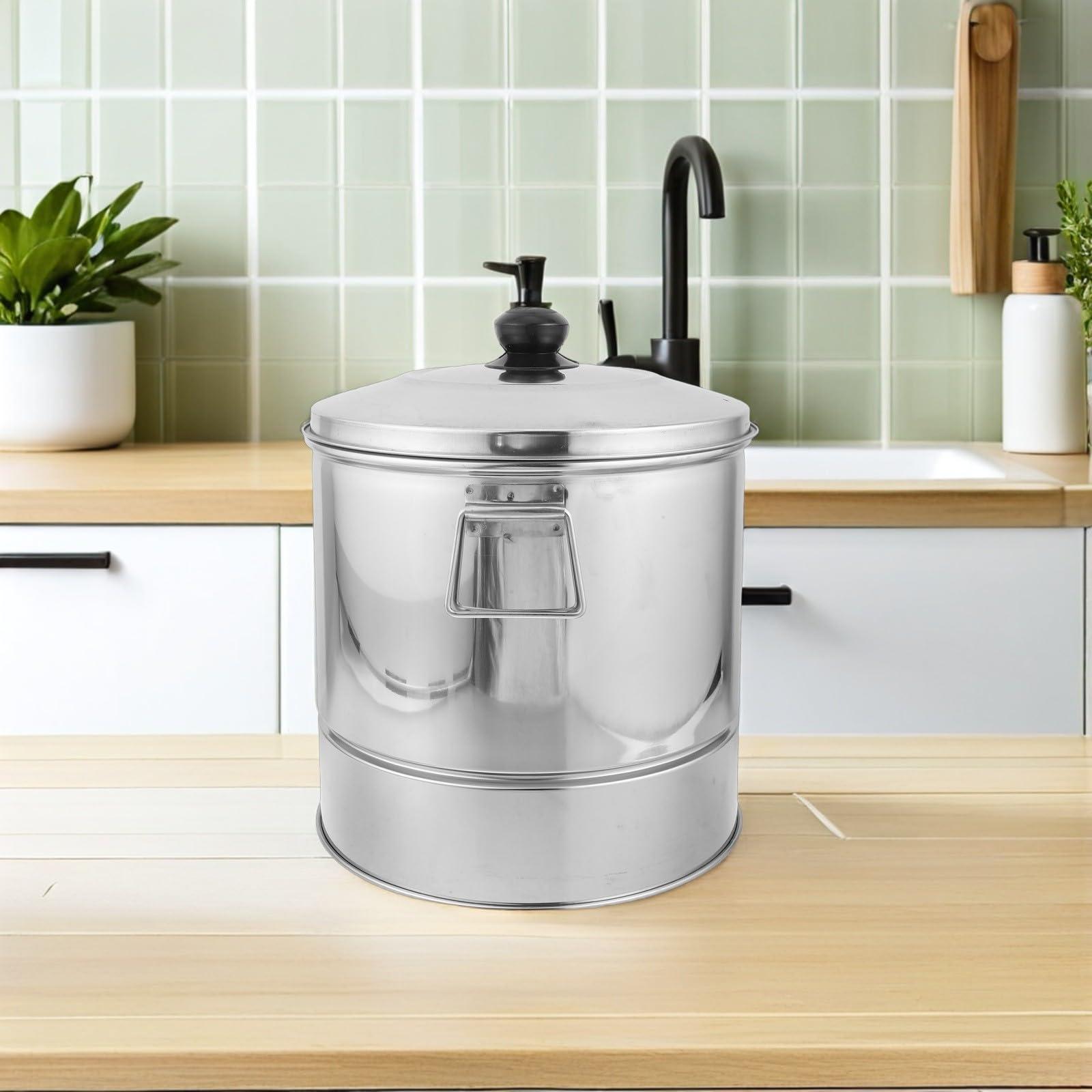 POPETPOP Vaporera de Acero Inoxidable Fácil de Limpiar para Cocinar al Vapor con Tapa y Diseño Apilable Adecuado para Uso Doméstico y Comercial
