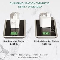 Vista 5 de Lnauy Soporte de cargador de afeitadora compatible con Panasonic ES-WL60-G ES-WL80-V ES2216PC ES2207P Afeitadora eléctrica en seco húmedo para mujer