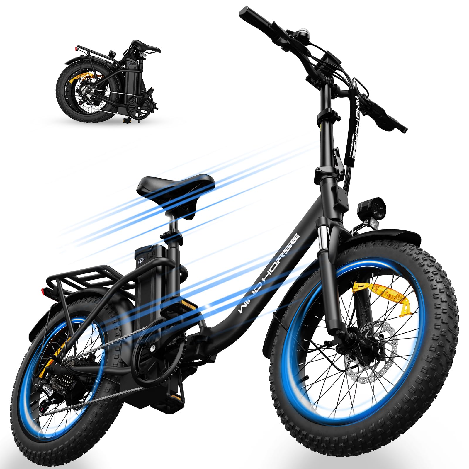 WINDHORSE 20-inch Foldable Electric Bike