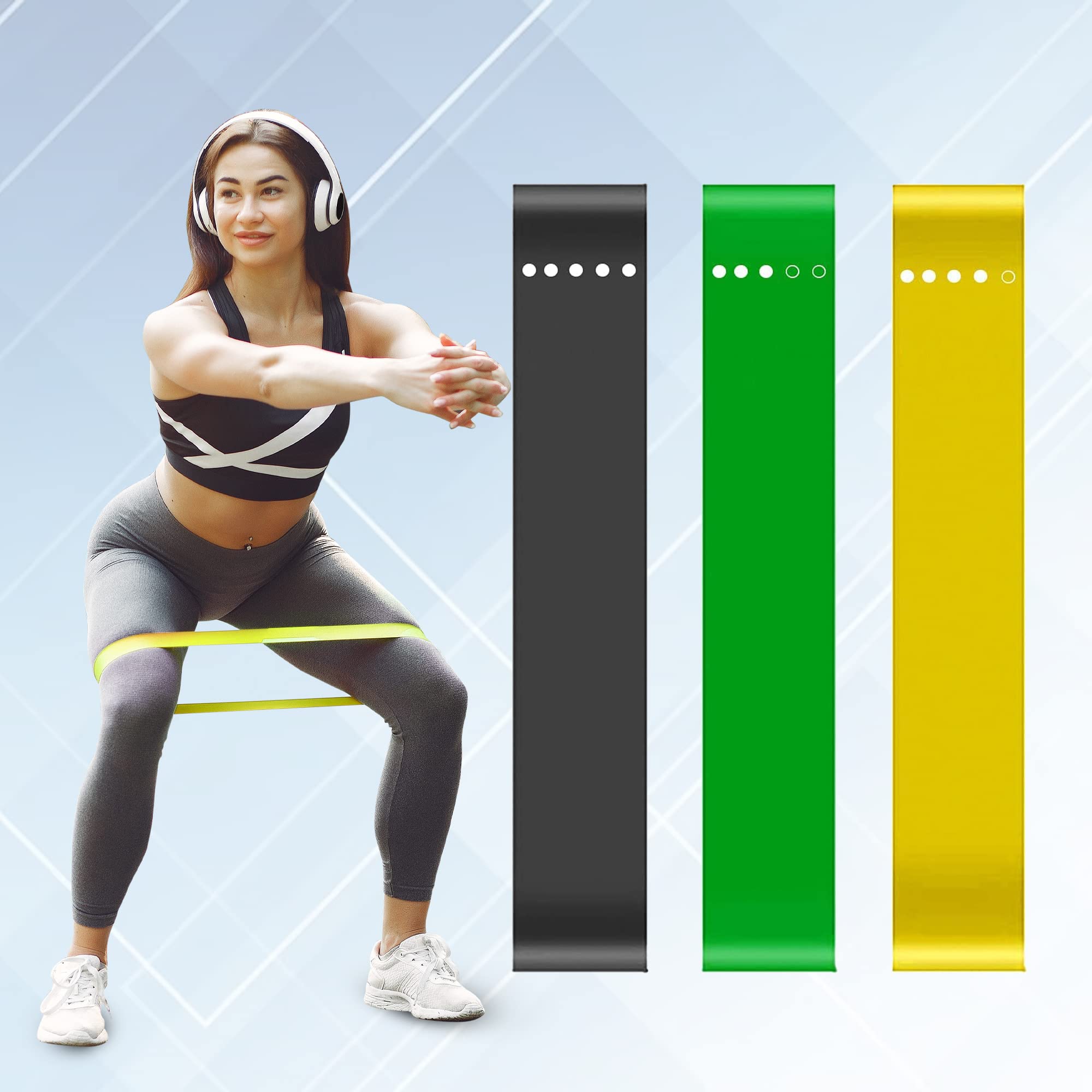 PROUT Resistance Bands | Loop Bands | Exercise Bands for Squats, Hips, Legs, Butt, Glutes and Heavy Workouts Physical Therapy, Rehab, Stretching, Home Fitness (Set of 3) (B0C1S3S2FP) Amazon Price History, Amazon Price Tracker