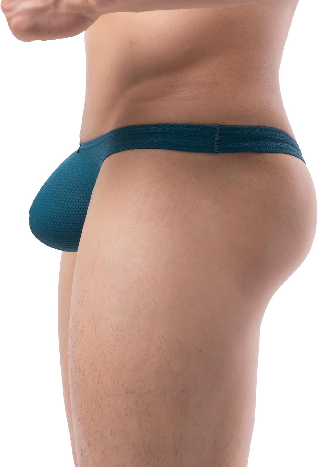 iKingsky Men's Big Pouch Thong Underwear Smooth Low Rise Bulge T-back Panties - Image 2