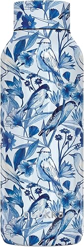 Miniatura 16 de Quokka Sólido - Negro azabache 17.2 fl oz | Botella de agua de acero inoxidable - Frascos aislados al vacío de doble pared botella de bebidas Negro