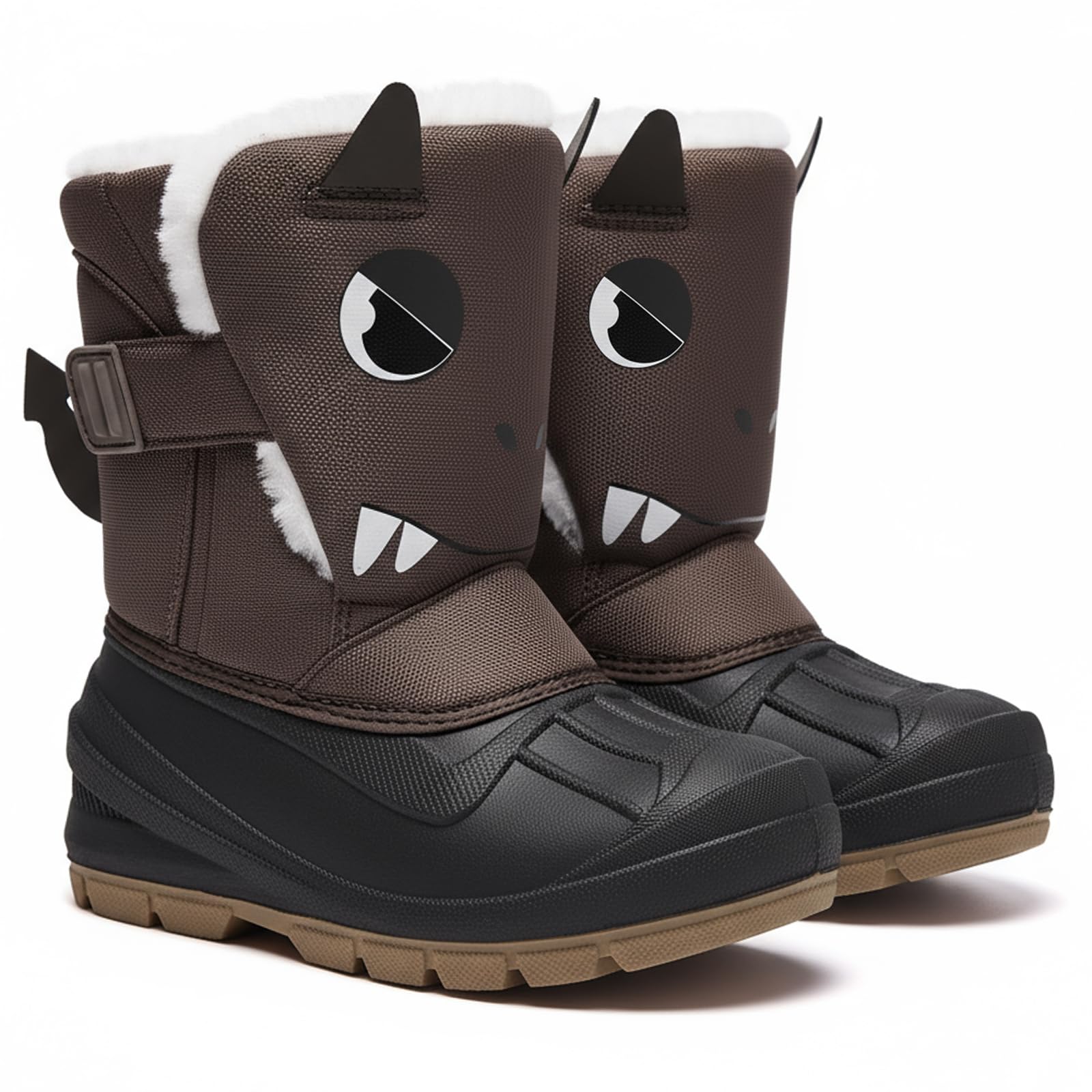 MORENDL Kids Snow Boots Waterproof Toddler Winter Girl Boy Insulated Fleece
