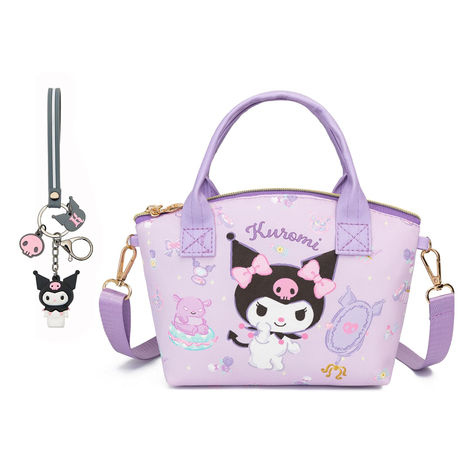 TradWloth Cute Mini Purse Crossbody Soft PU Leather Messenger Shoulder Bag Cartoon Handbag 2Pcs