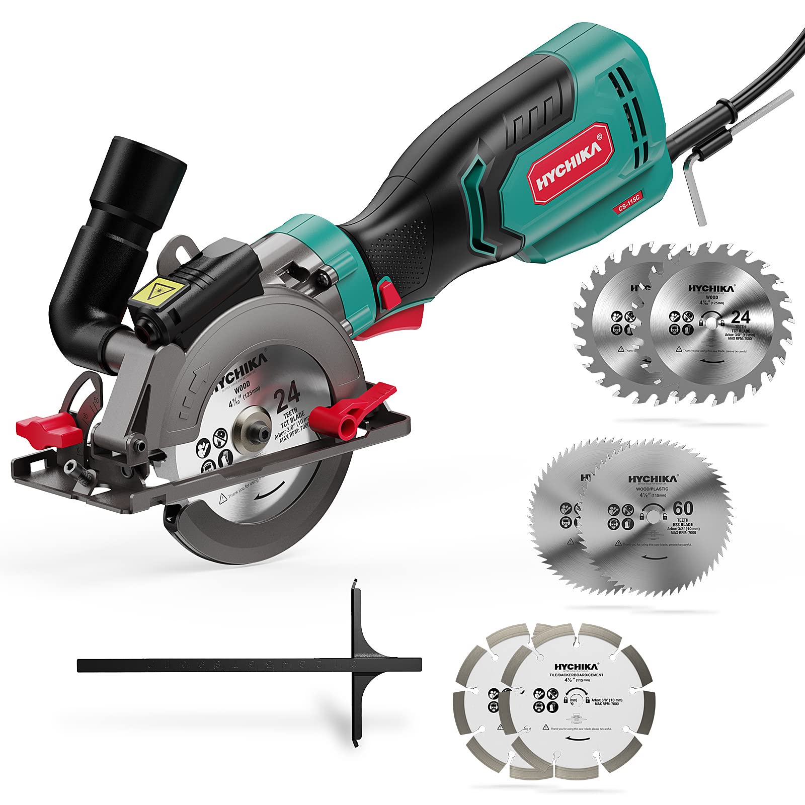 HYCHIKA 6.2A Electric Mini Circular Saw 