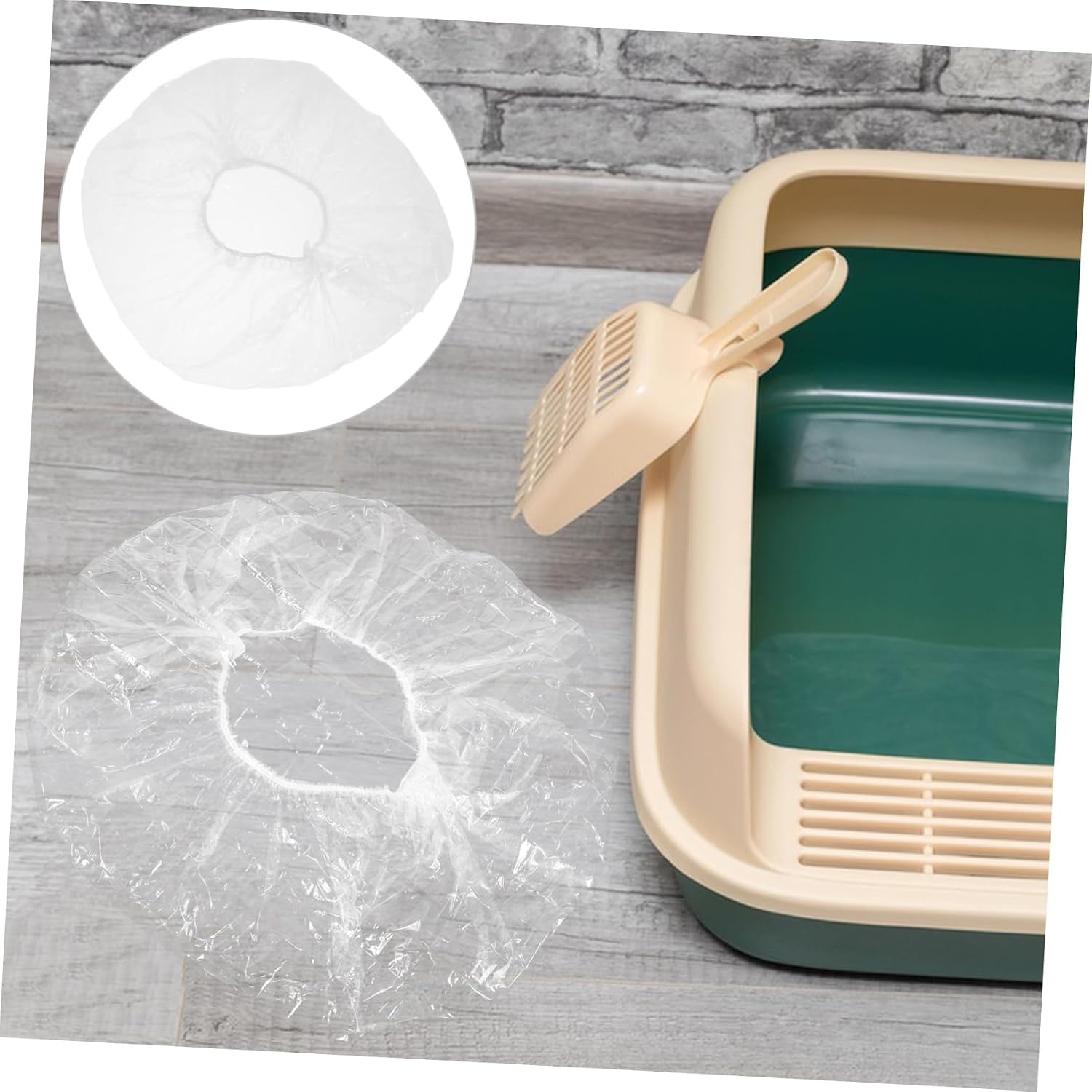 50pcs Transparent Bunny Cage Liners Plastic Film for Small Animal Litter Boxes Pee Pads Versatile Waste for Bunnies and Small Pets