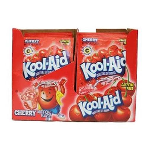 Kool-Aid, paquetes de cereza, cuenta 48 (0.13 onzas), variedades y sabores para comestibles y agarraderas