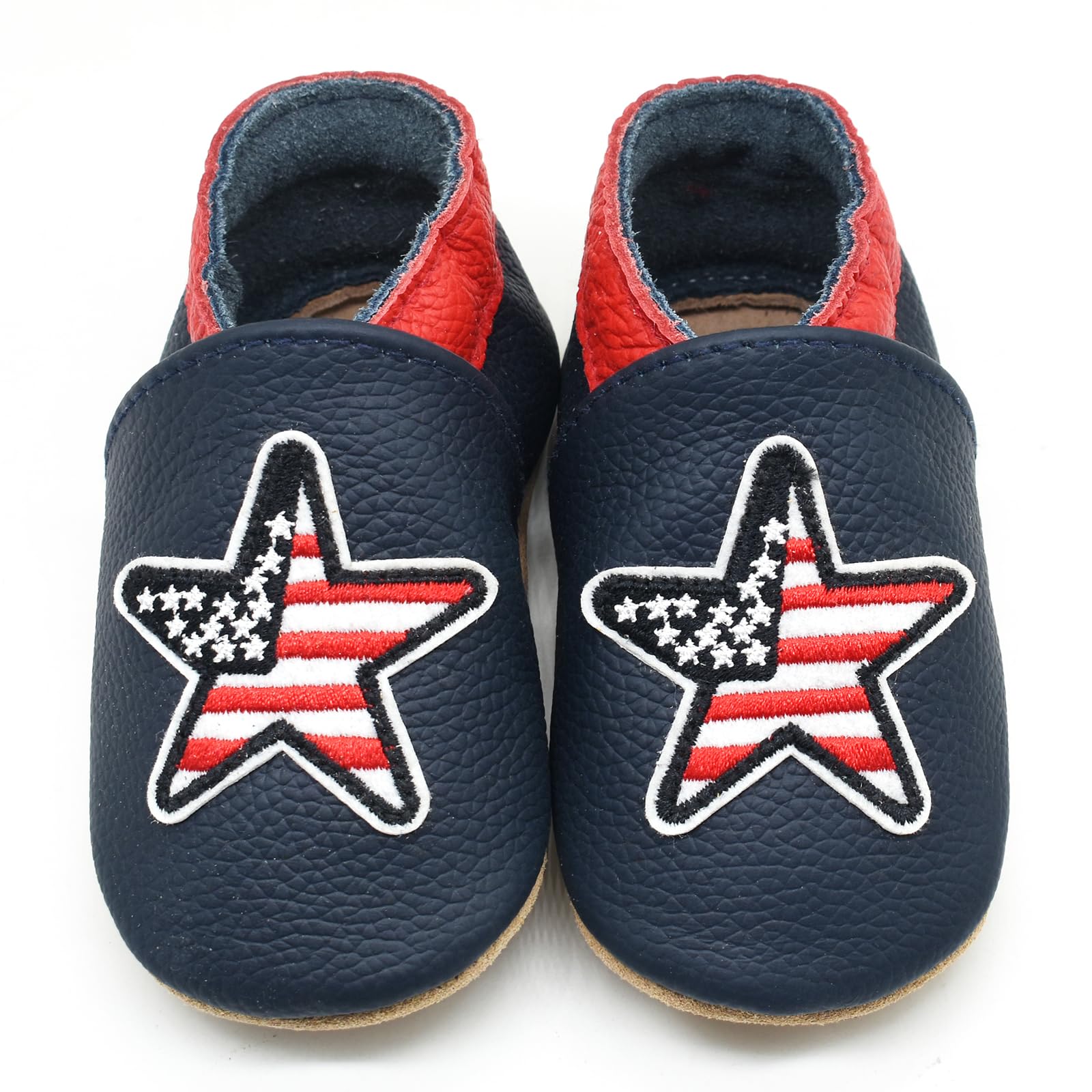 Owlowla Baby Soft Sole Leather Crib Shoes Infant Toddler Pre-Walker Shoes Boy Girl …