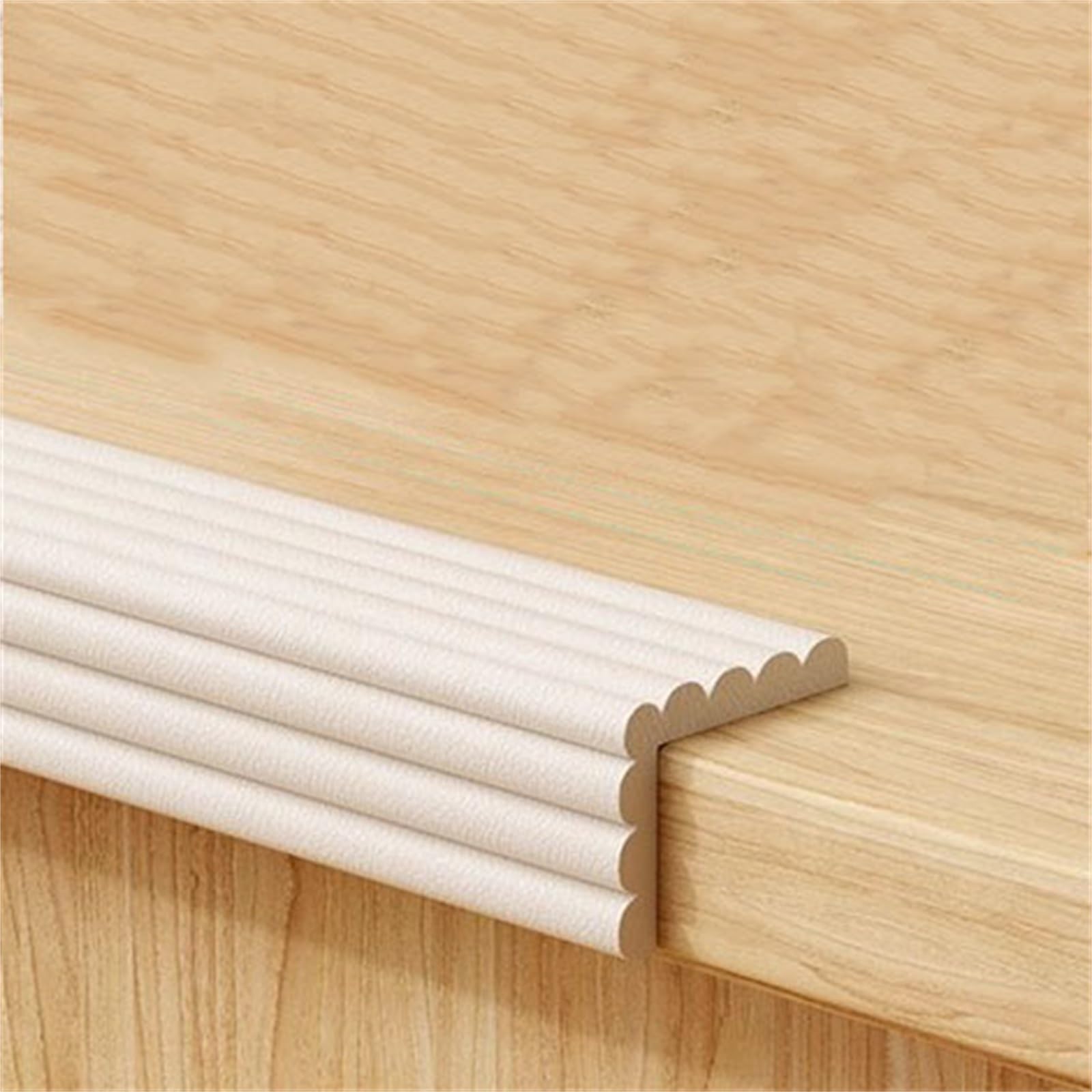 Krawędź osłony narożnej mebli, krawędź mebli dziecięcych lub wielokolorowa 8 cm x (2-5) m, wstępnie klejona (beżowa, 8 cm x 5 m)