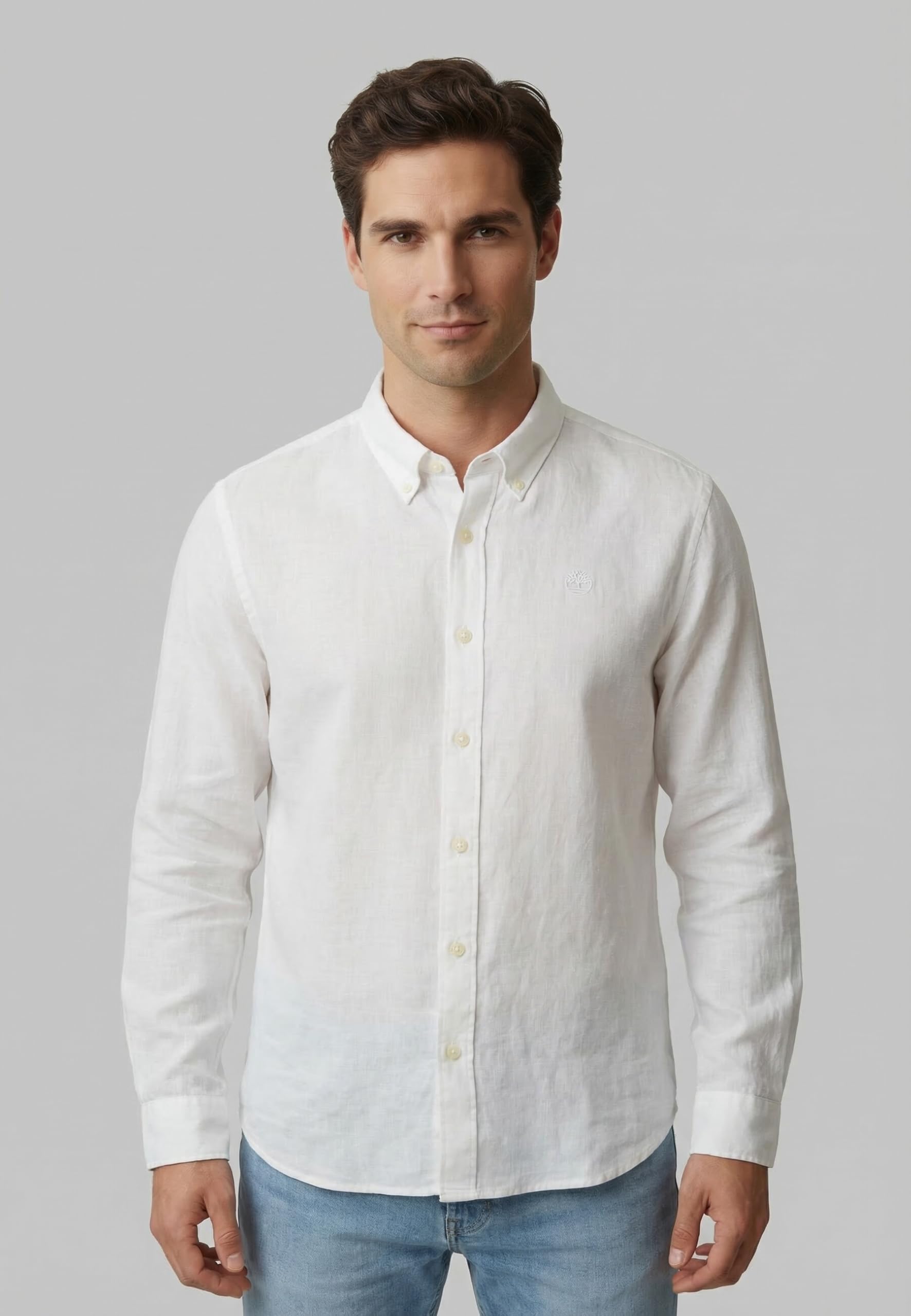 Timberland Koszulka Mężczyźni Ls Linen Shirt