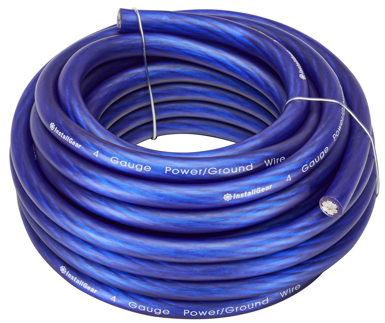 Buy InstallGear 4 Gauge AWG CCA Power Ground Wire Cable (25ft Blue