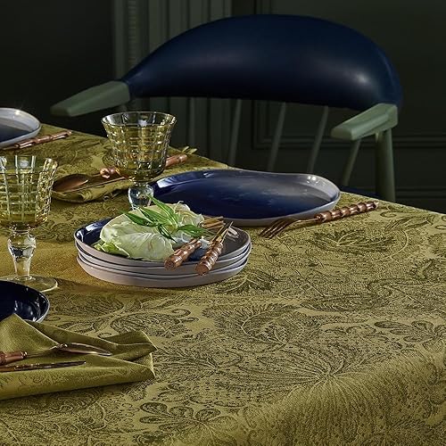 Miniatura 2 de Garnier Thiebaut - Mantel francés cuadrado Mille Isaphire de 45 x 45 pulgadas, algodón