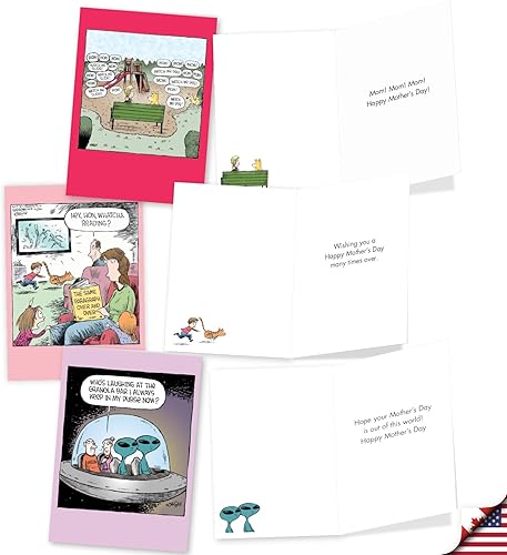 Miniatura 4 de NobleWorks Juego de 10 tarjetas de felicitación para el día de la madre con sobres de 5 x 7 pulgadas para mujeres (10 diseños, 1 cada uno)