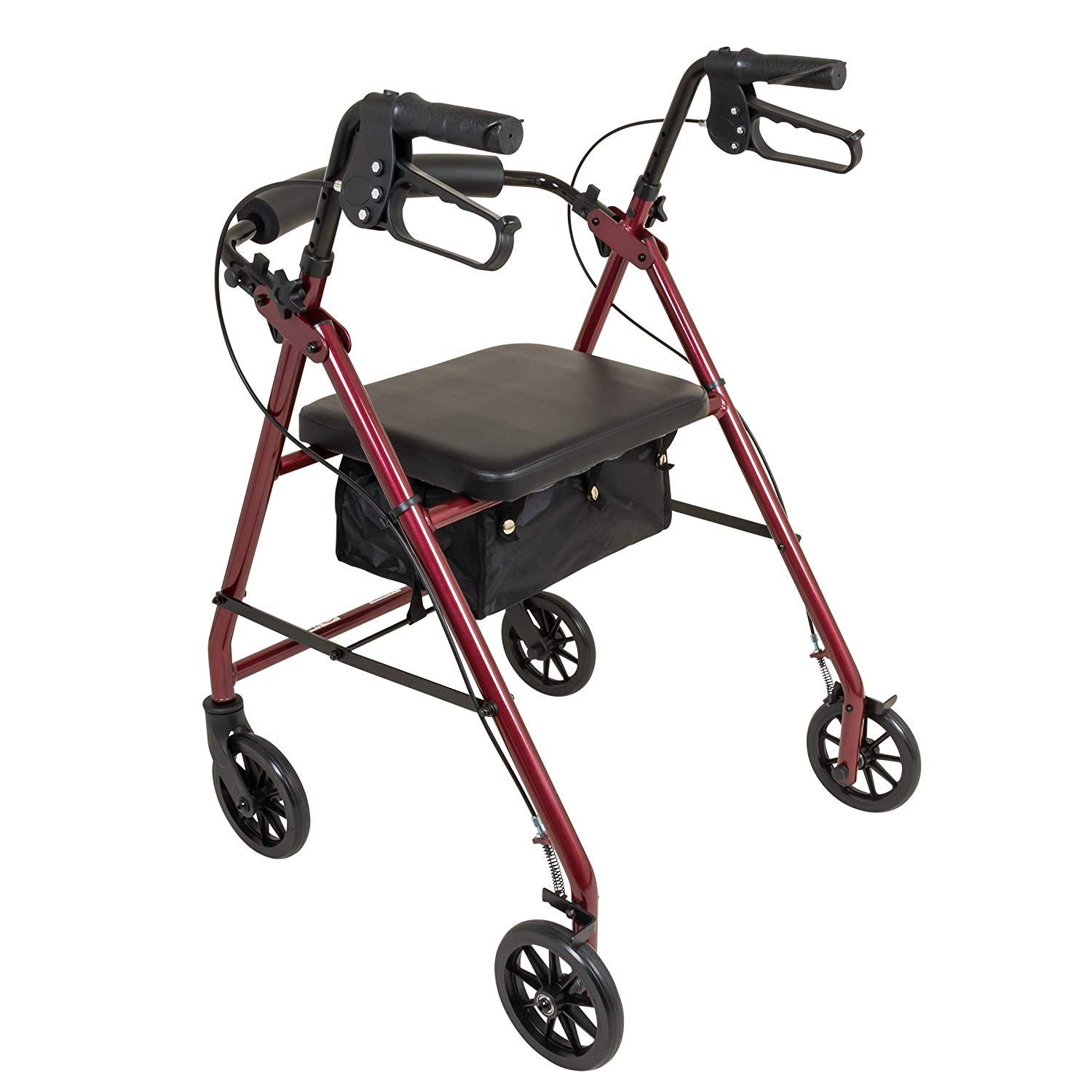 ProBasics Aluminum Rollator Walker with Seat Rolling Walker with 6