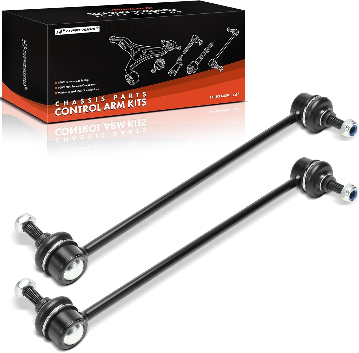 A-Premium 2 x Front Sway Bar Links Stabilizer Bar Links, Compatible with Toyota Sienna 1998 1999 2000 2001 2002 2003