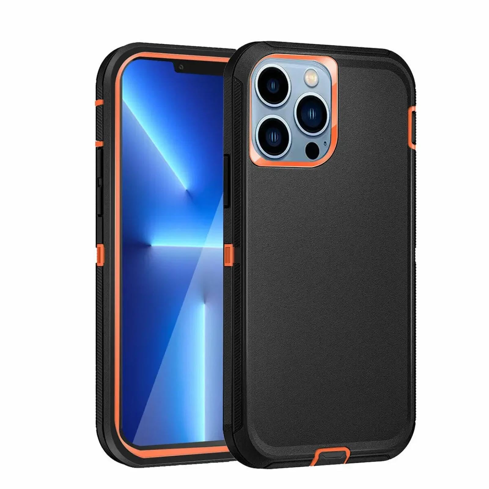 HPQWN for iPhone 16 Pro Max Phone Case Heavy Duty Shockproof Full