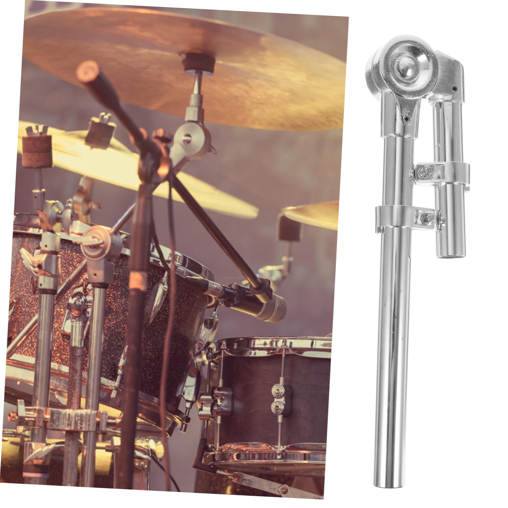 Yardwe Drum Kit Accessory 1 Pair Tom Drum Bracket Water Hose Holder Compact Portable