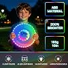 HYES 2 Discos voladores luminosos para niños, 45 LED y 14 modos de luz | Anillo recargable que brilla en la oscuridad para playa, campamento, juegos al aire libre, regalo de Navidad para adolescentes, niños y adultos 7