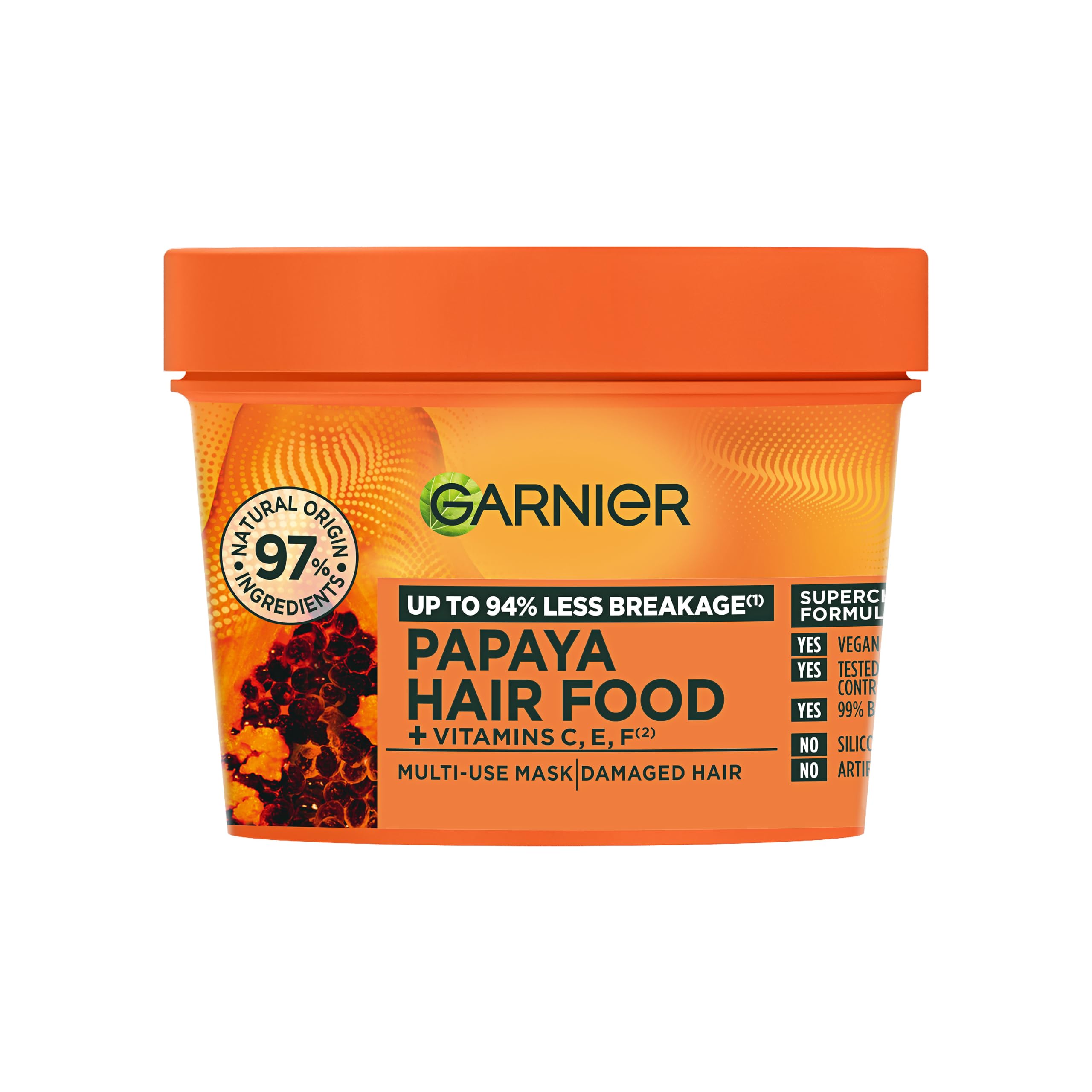 Garnier Ultimate Blends Hair Food Papaya 3-in-1 Damaged Hair Mask Treatment 390ml