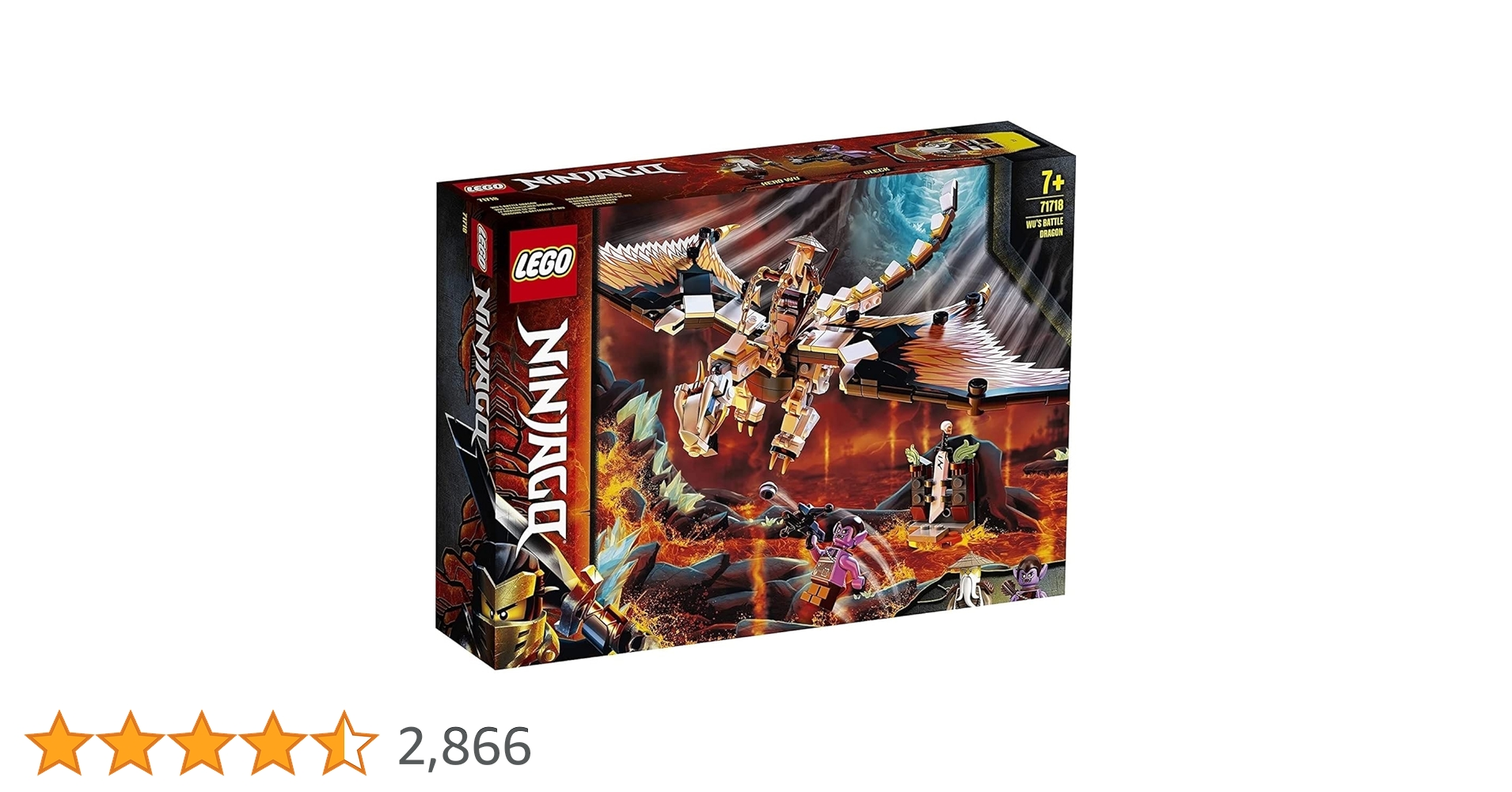 空BD LEGO NINJAGO Wus Battle Dragon - Exciting Ninja Adventure Set