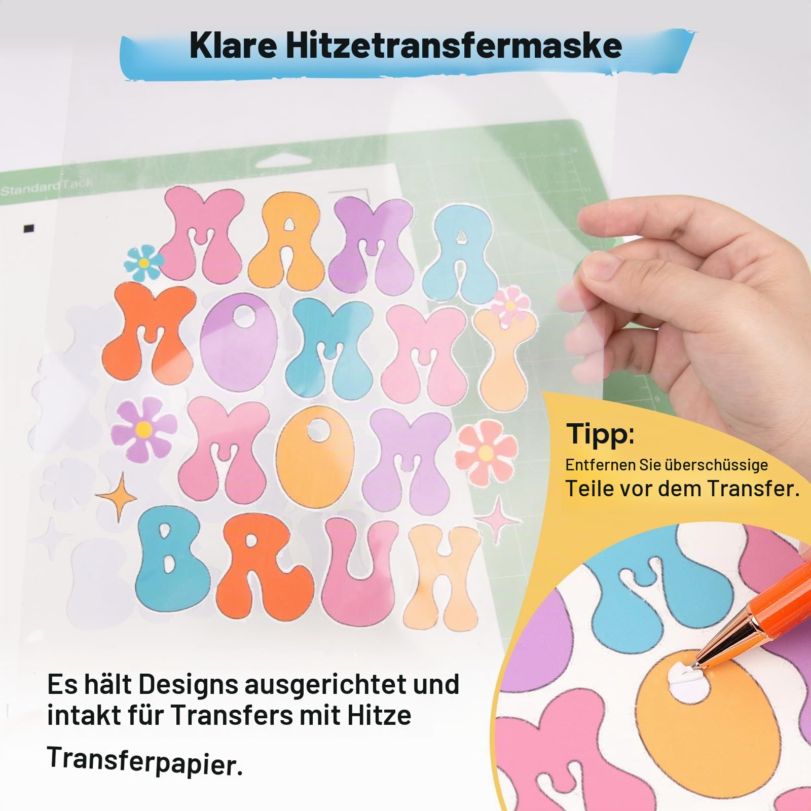 TECKWRAP Bedruckbares Wärmetransferpapier für T-Shirts, 30 Blatt, 21,1 x 29,7 cm, bedruckbares Wärmetransfer-Vinyl für Tintenstrahldrucker, Transferpapier zum Aufbügeln für helle und dunkle Stoffe