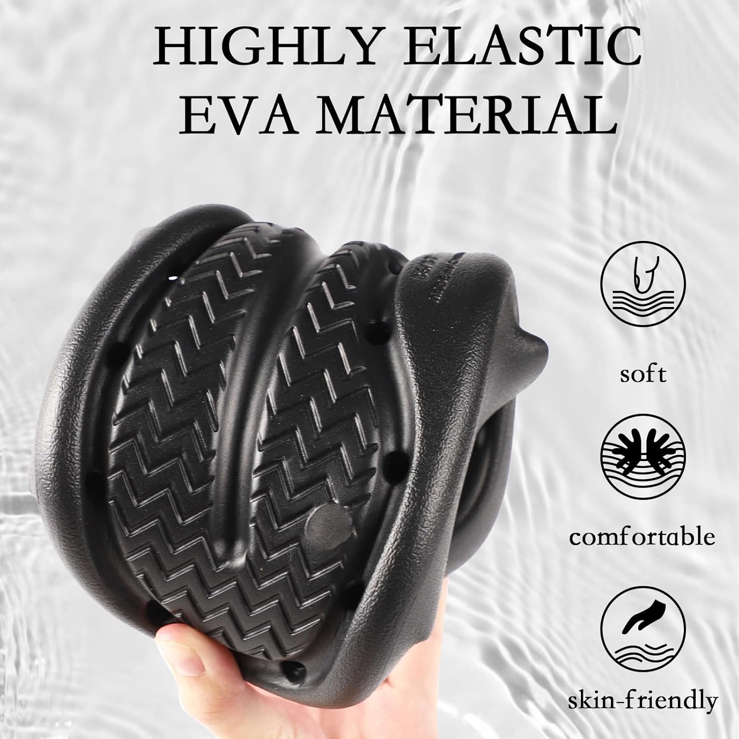 GETOEU Shower Shoes for Women and Men Massage Slide Sandals Soft Cushioned Anti-Slip Pool Slides Comfort Arch Support Quick Drying Shower Shoes with Drain Holes Bathroom Slides Slippers - Image 5