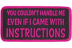 Velcro Patches for Backpacks: Outshine with You Couldn't Handle Me Patch