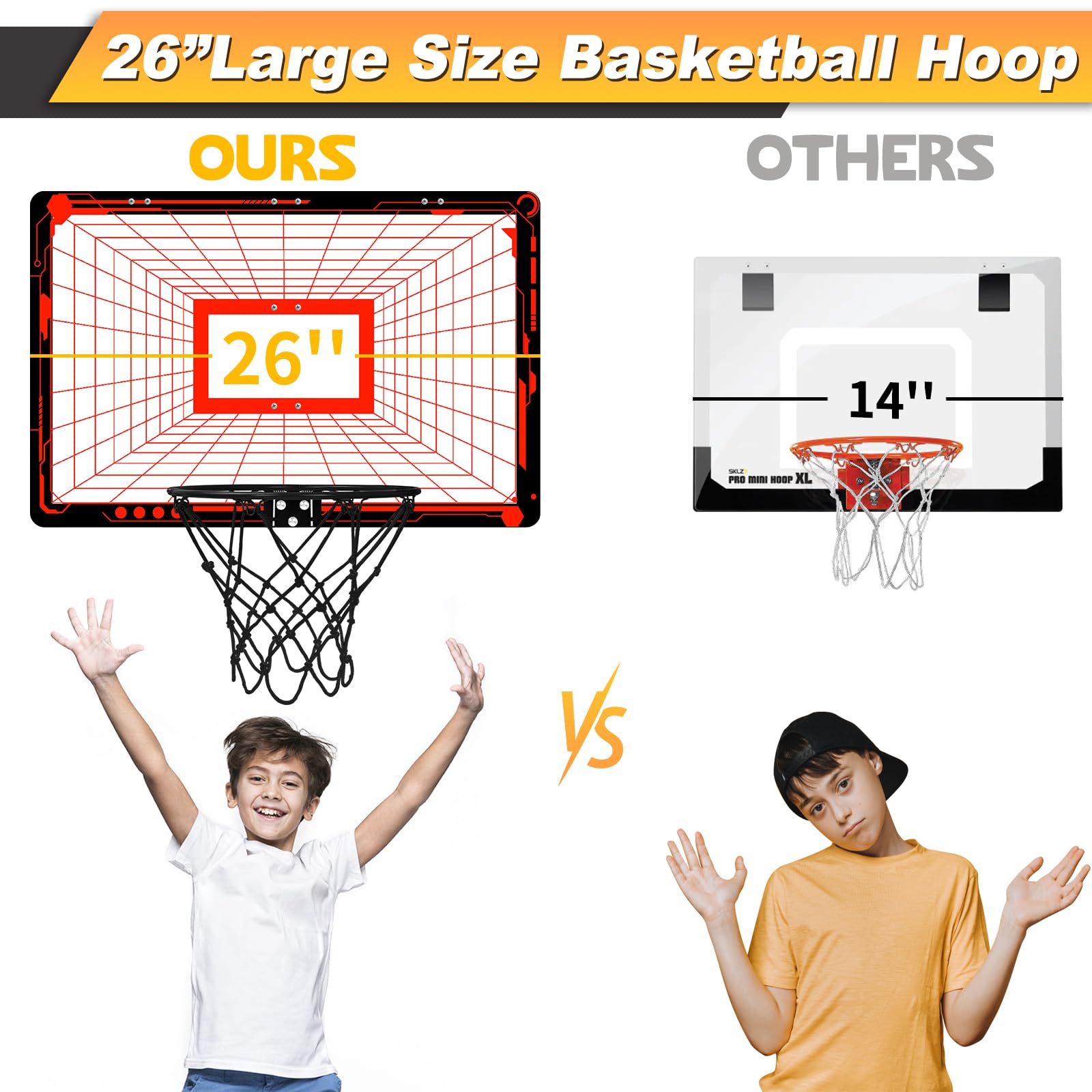 Großes Basketballkorb Indoor Set