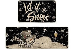 Artoid Mode Festive Winter Wonderland Kitchen Mat Set
