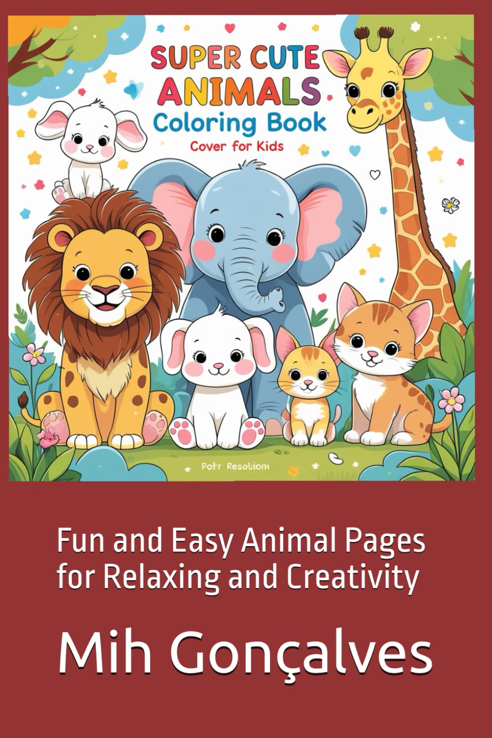 Animal Coloring Book for Kids: Fun and Easy Animal Pages for Relaxing and Creativity