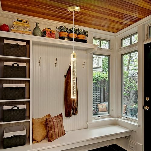 Miniatura 10 de Candelabros de techo de 30 luces de 197 pulgadas de altura, candelabros de cristal modernos para entrada, candelabro LED de espiral larga regulable