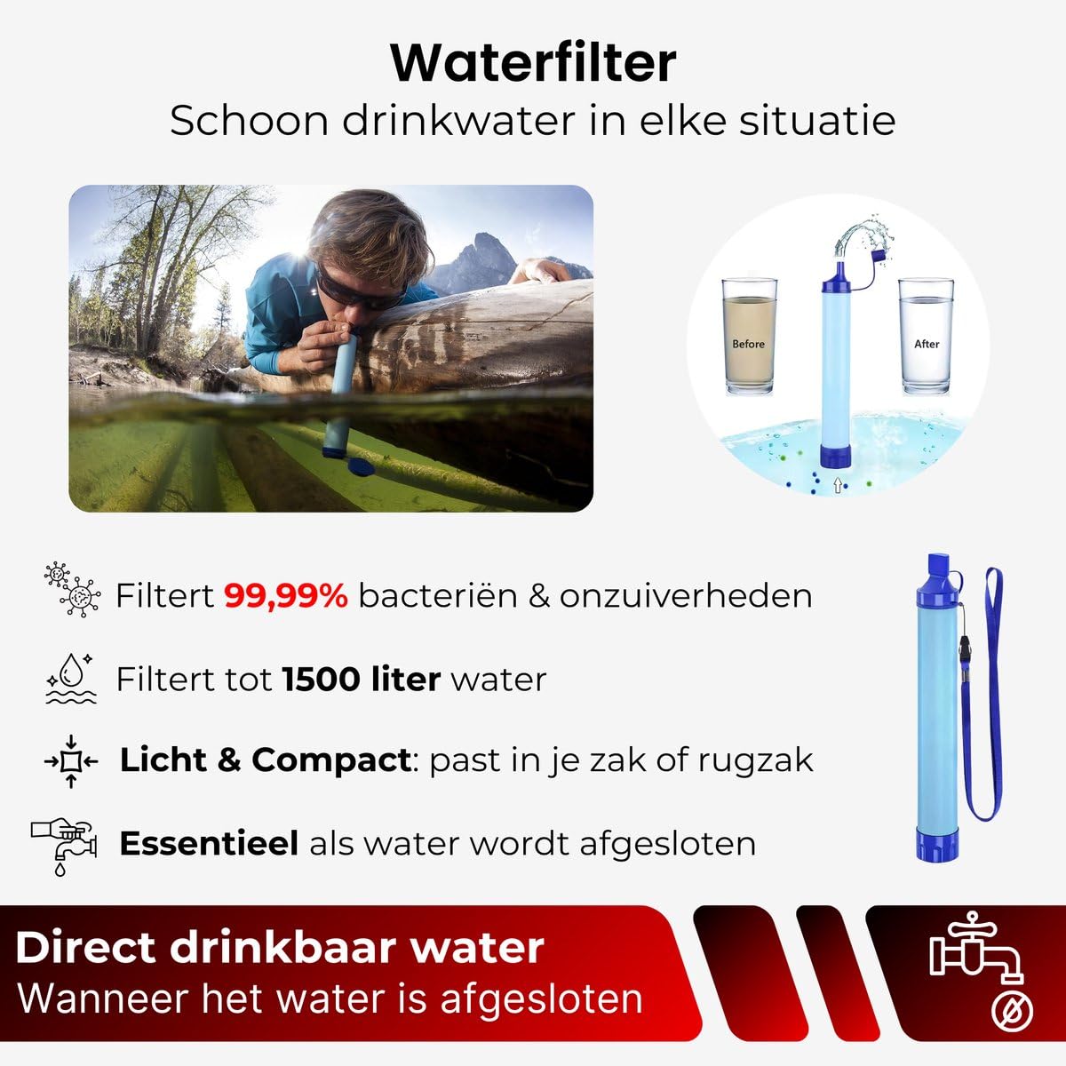 DreamGoods Notfall-Paket für Zuhause 72 Stunden - All-in-One-Überlebenspaket - für Krieg, Stromausfall & bei Katastrophen - 20.000mAh Notfall-Radio Solar Aufziehbar und Akku