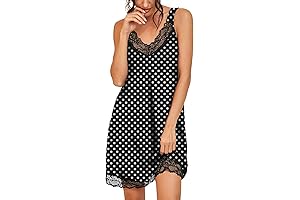 Women's Nightgown V-Neck Amovibe Soft Lingerie